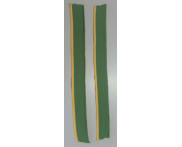 Tira 37 x 3 cm ( x2 ) - 100 pares - Verde / Amarelo - Brasil - Punho -100% Poliéster